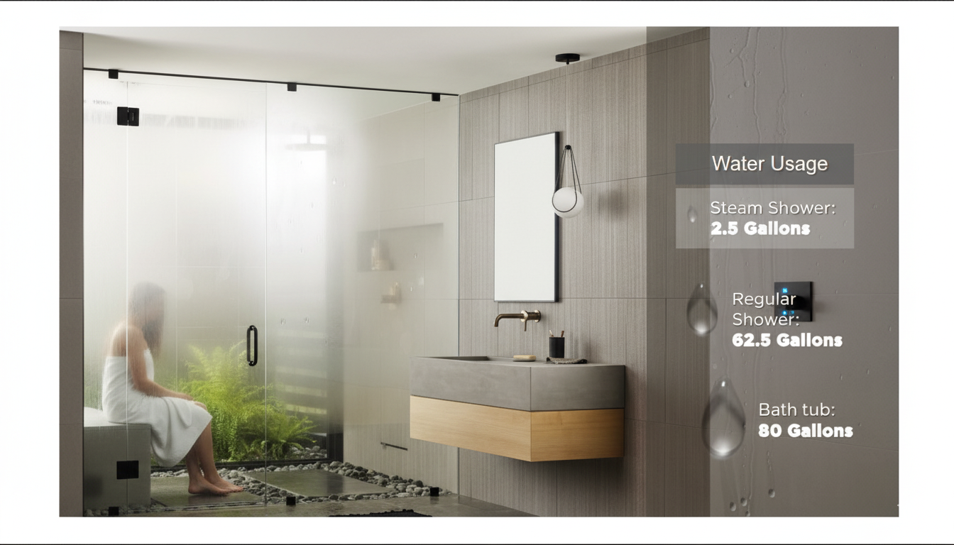 Luxury bathroom with premium fixtures